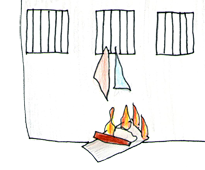 Feuer im Gefängnis