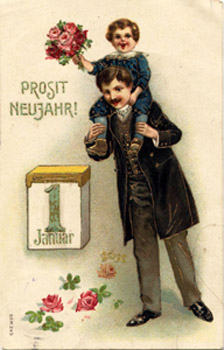 Propaganda Weihnachtskarte vor 100 Jahren