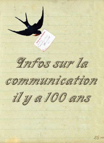 Communication Premi�re Guerre mondiale