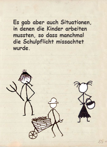 Schule damals vor 100 Jahren