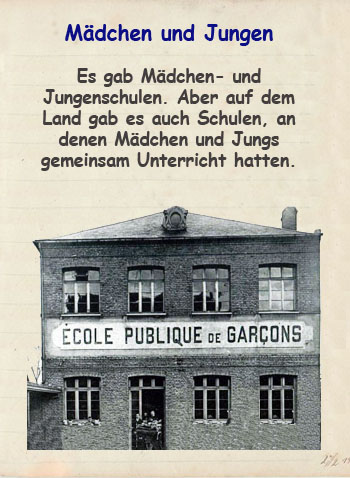 Schule damals vor 100 Jahren