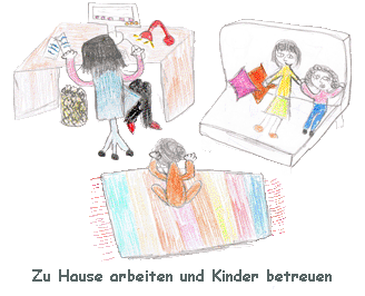 Heimarbeit und Kinder