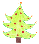 Zeichnung eines Weihnacthsbäumes