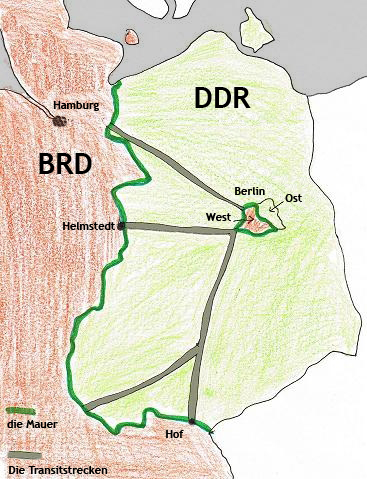  Berliner Mauer: Transitstrecke