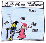 Comic Pech und Gl�ck  Familie Orka